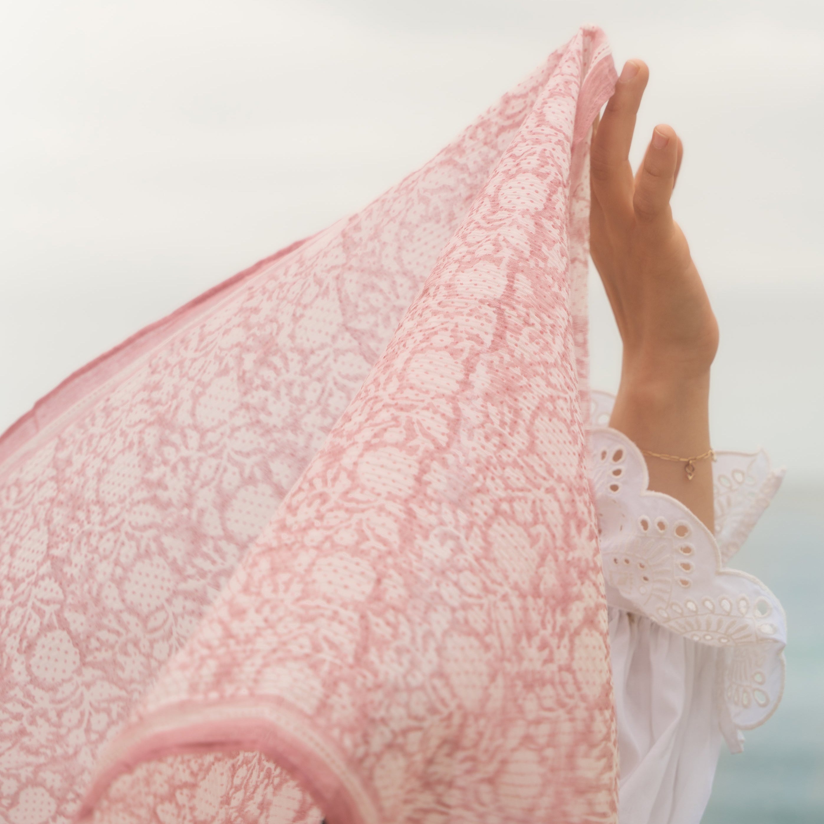 Journey of a River | Hand-Block Printed  Stole - Designed in USA, Made in India