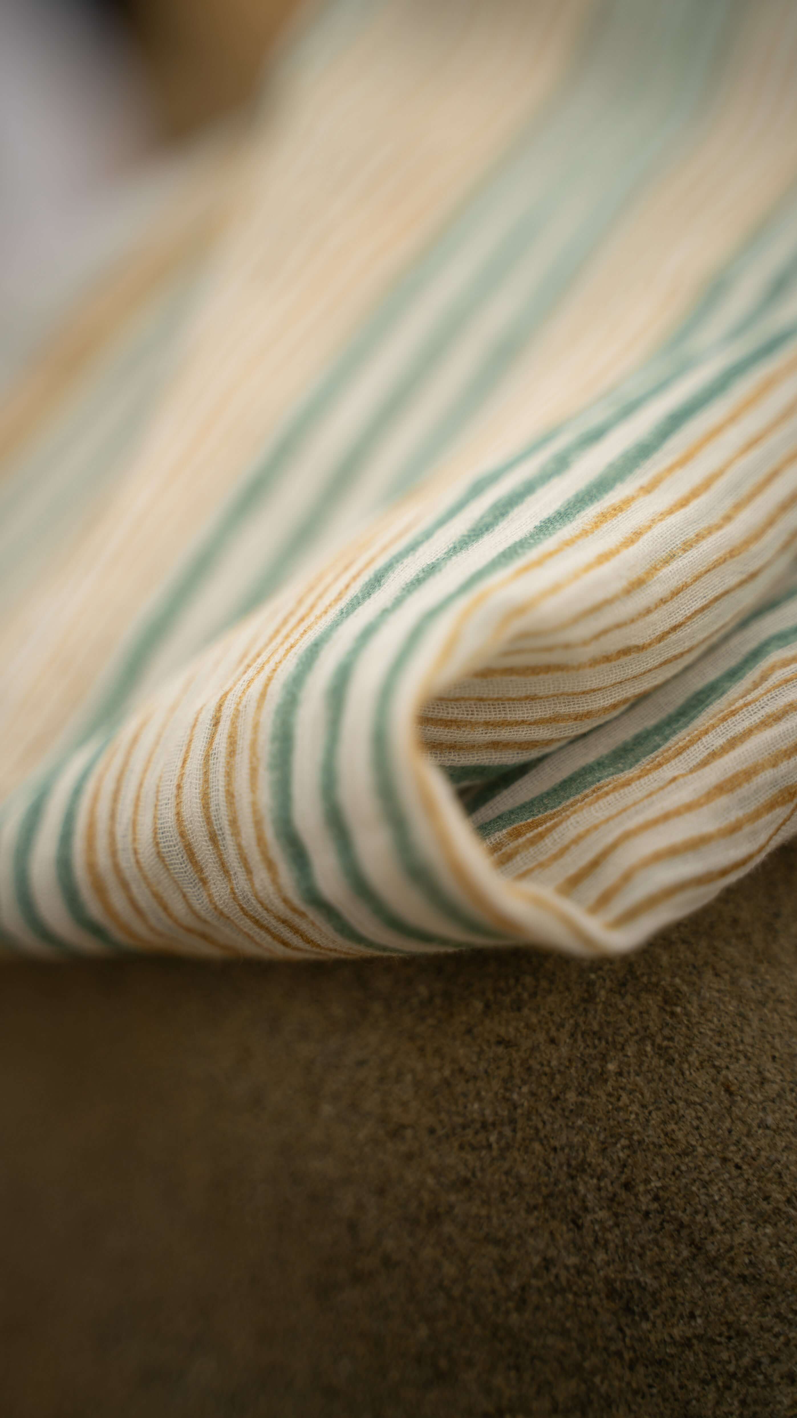 Journey of a River | Hand-Block Printed  stripe pattern stole for daily wear 
