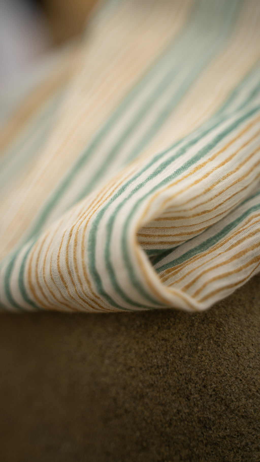 Journey of a River | Hand-Block Printed  stripe pattern stole for daily wear 