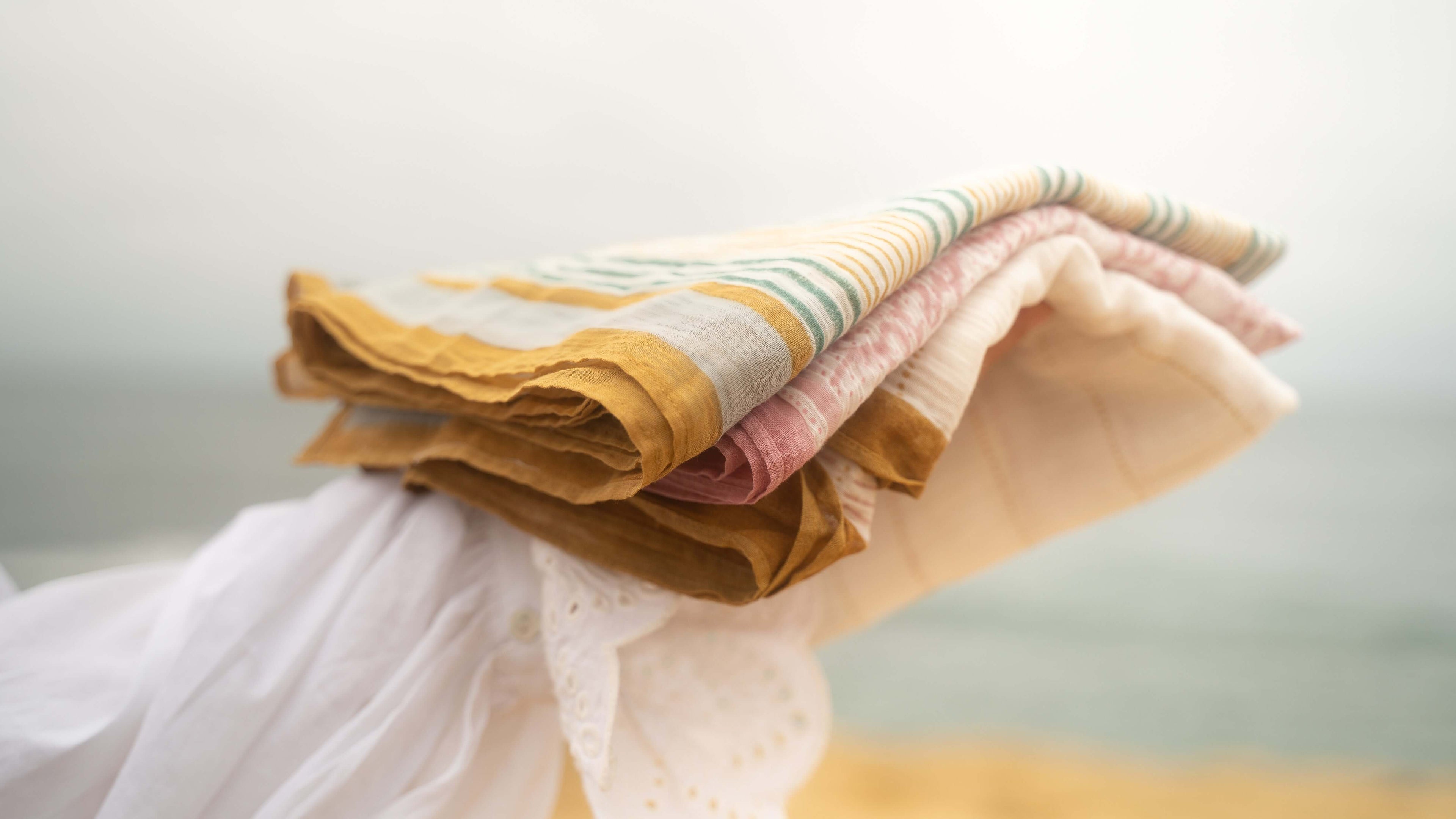 Hand Block printed Cotton stole 