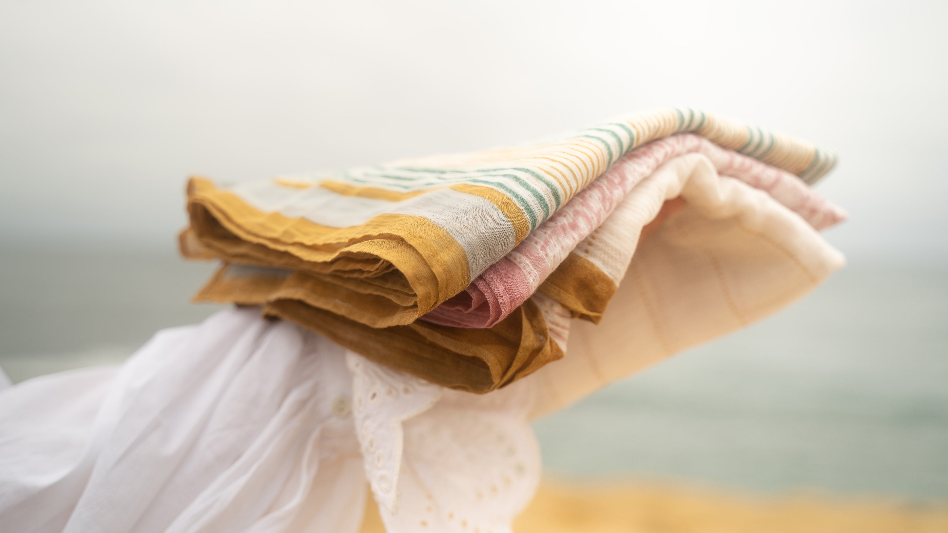 Hand Block printed Cotton stole 