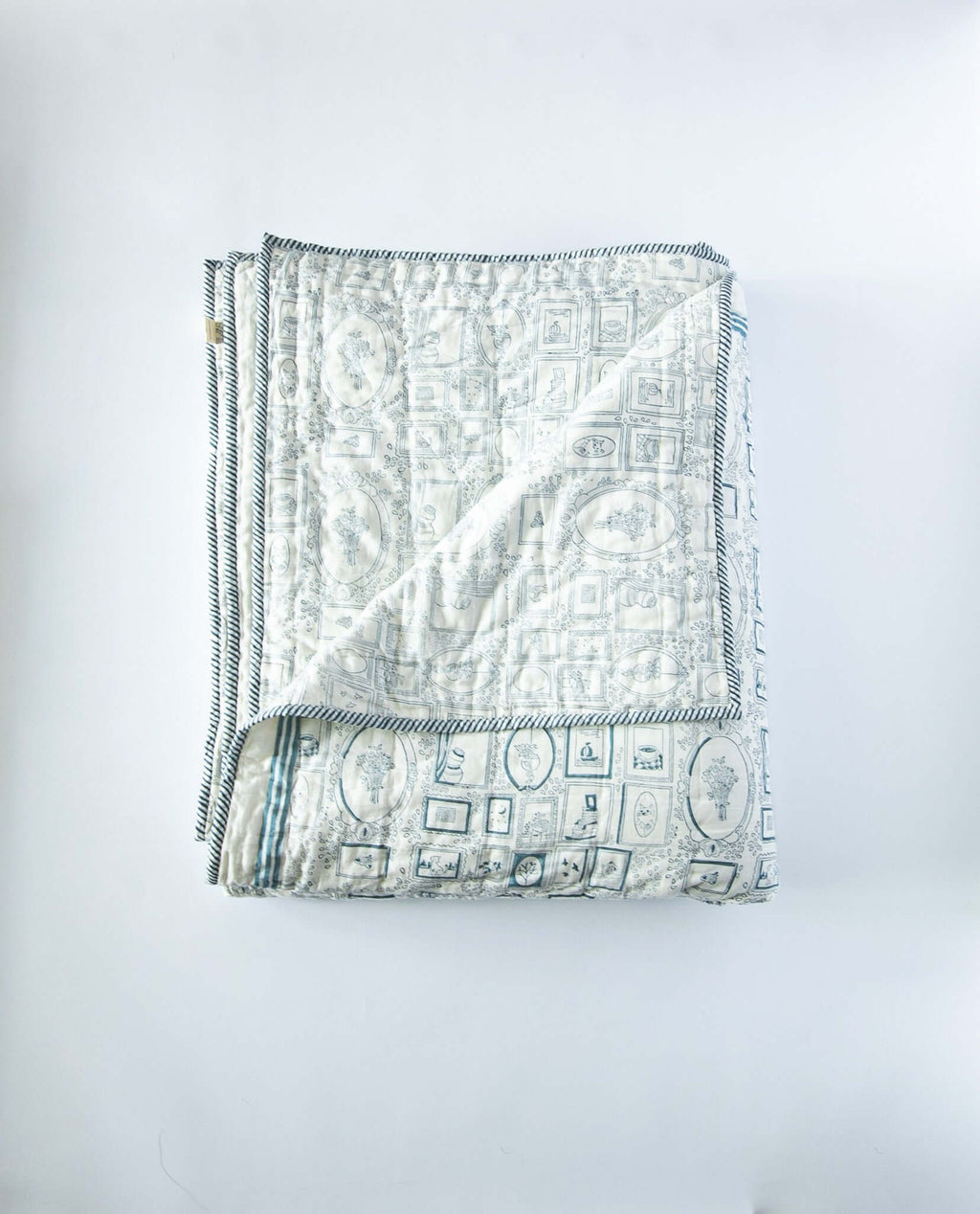DRAPED IN MEMORY - HAND BLOCK PRINTED BLANKET