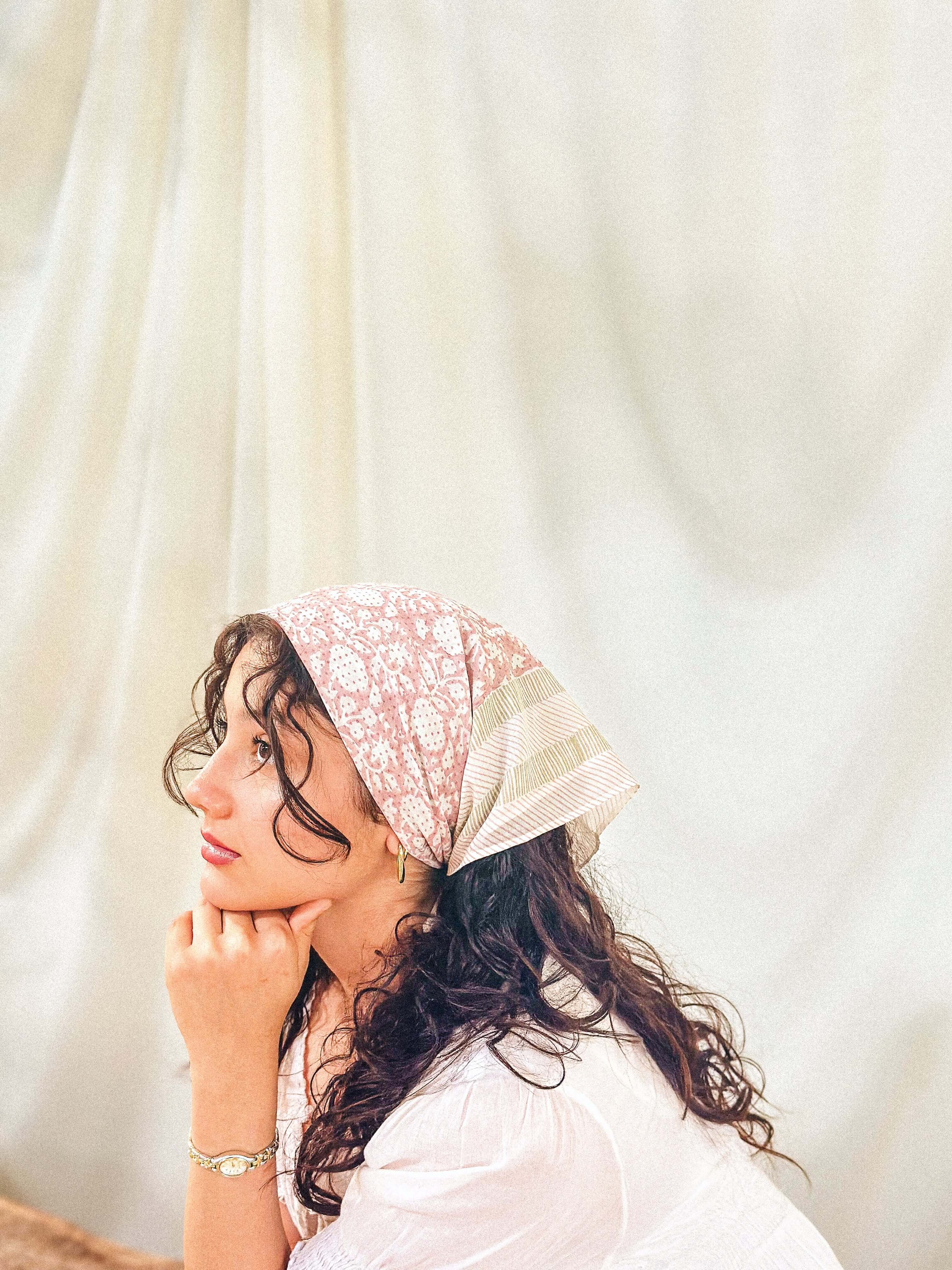 Journey of a River | Hand-Block Printed  Bandana 