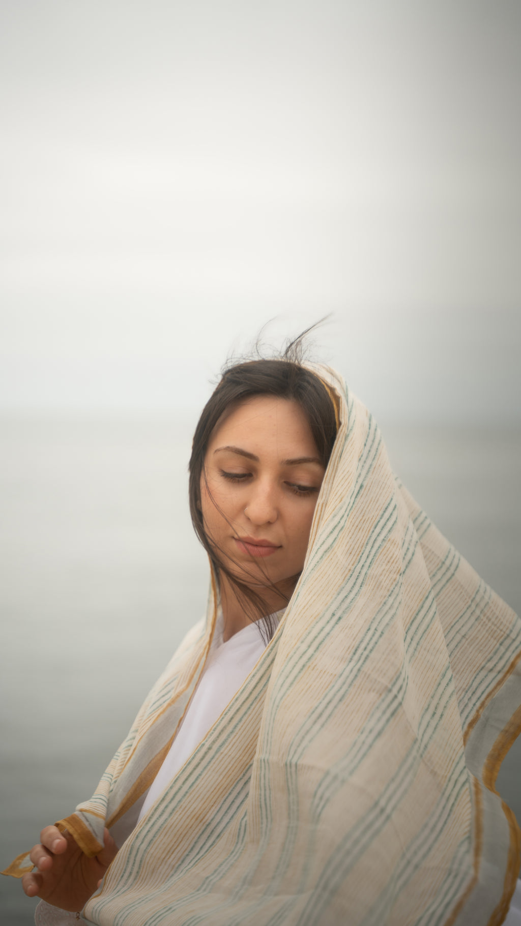 Journey of a River | Hand-Block Printed  Sustainable Stole for daily wear