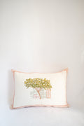 hand block printed decorative cushion cover, 14x20