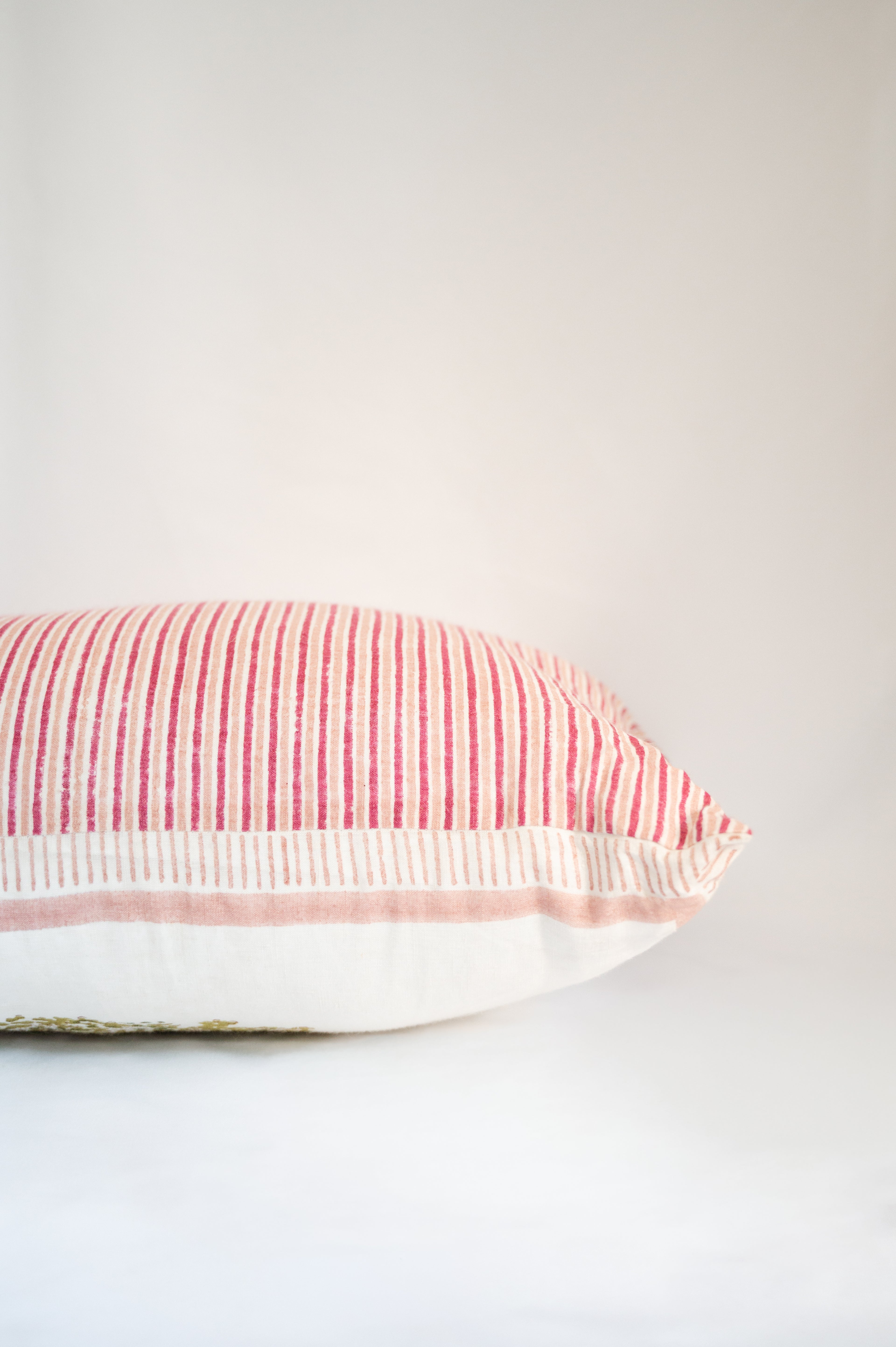 decorative hand block printed cushion cover, 14x20