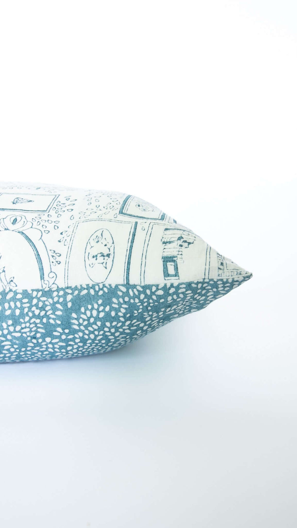 WALL OF FRAMES - HAND BLOCK PRINTED PILLOW COVER